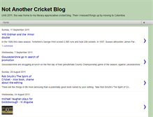 Tablet Screenshot of notanothercricketblog.blogspot.com