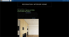 Desktop Screenshot of decoration-interiorhome.blogspot.com
