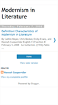 Mobile Screenshot of modernisminliterature.blogspot.com
