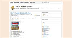 Desktop Screenshot of gerai-muslim-malika.blogspot.com