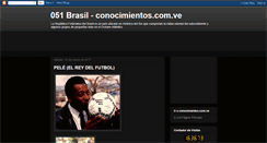 Desktop Screenshot of conocimientos-brasil.blogspot.com