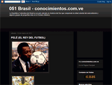 Tablet Screenshot of conocimientos-brasil.blogspot.com