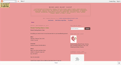 Desktop Screenshot of momandbabyshop.blogspot.com