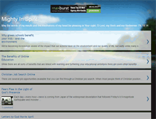 Tablet Screenshot of mightyinspirit.blogspot.com