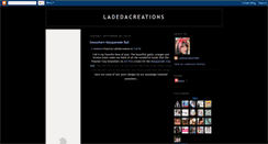 Desktop Screenshot of ladedacreations.blogspot.com