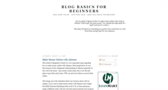 Desktop Screenshot of blog-basics-for-beginners.blogspot.com