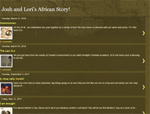 Tablet Screenshot of joshandlorisafricanstory.blogspot.com