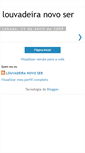Mobile Screenshot of louvadeiranovoser.blogspot.com