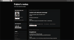 Desktop Screenshot of fabionotes.blogspot.com