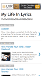 Mobile Screenshot of mylifein-lyrics.blogspot.com