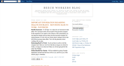 Desktop Screenshot of beechworkersblog.blogspot.com