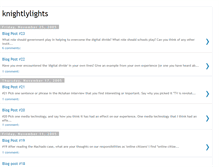 Tablet Screenshot of knightlylights.blogspot.com