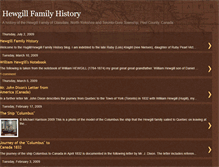 Tablet Screenshot of hewgillfamilyhistory.blogspot.com