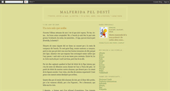 Desktop Screenshot of malferida-pel-desti.blogspot.com