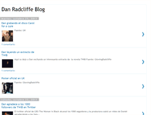 Tablet Screenshot of danradcliffeblog.blogspot.com
