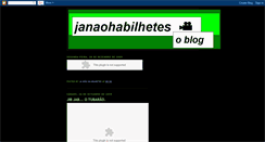 Desktop Screenshot of janaohabilhetes.blogspot.com