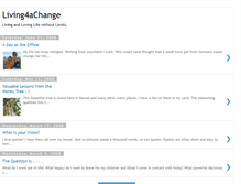 Tablet Screenshot of living4achange.blogspot.com