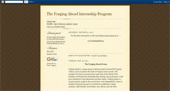 Desktop Screenshot of forgingaheadva.blogspot.com