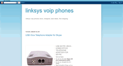 Desktop Screenshot of linksysvoipphones.blogspot.com