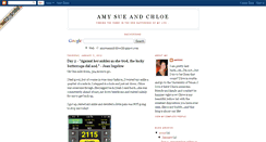 Desktop Screenshot of amysueandchloe.blogspot.com