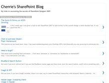 Tablet Screenshot of cherriesharepoint.blogspot.com