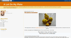 Desktop Screenshot of alotonmyplate.blogspot.com