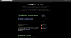 Desktop Screenshot of forbrukerblogg.blogspot.com