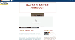 Desktop Screenshot of hayden-johnson.blogspot.com