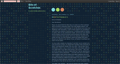 Desktop Screenshot of bitsofscratches.blogspot.com