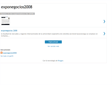 Tablet Screenshot of exponegocios2008.blogspot.com