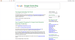 Desktop Screenshot of googlegrants.blogspot.com