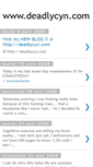 Mobile Screenshot of deadlycyn86.blogspot.com
