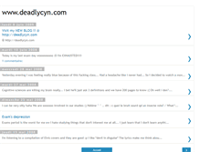 Tablet Screenshot of deadlycyn86.blogspot.com