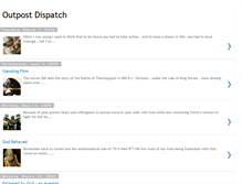 Tablet Screenshot of outpostdispatch.blogspot.com