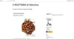 Desktop Screenshot of ilricettariodivalentina.blogspot.com