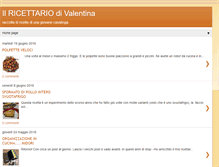 Tablet Screenshot of ilricettariodivalentina.blogspot.com