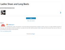 Tablet Screenshot of ladiesshoesandlongboots.blogspot.com