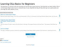 Tablet Screenshot of learningcsla.blogspot.com