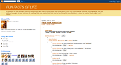 Desktop Screenshot of funfactsoflife.blogspot.com