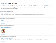 Tablet Screenshot of funfactsoflife.blogspot.com