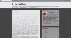 Desktop Screenshot of alifeinsilver.blogspot.com