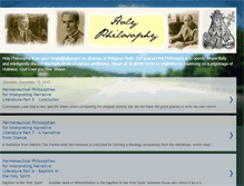 Tablet Screenshot of holyphilosophy.blogspot.com