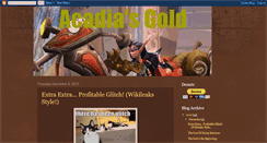 Desktop Screenshot of acadiasgold.blogspot.com