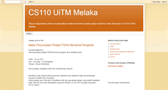 Desktop Screenshot of cs110uitmmelaka.blogspot.com