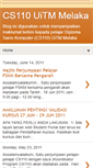 Mobile Screenshot of cs110uitmmelaka.blogspot.com