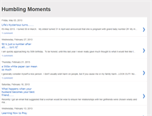 Tablet Screenshot of humblingmoments.blogspot.com