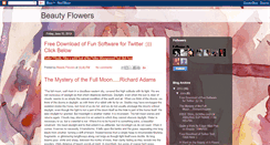 Desktop Screenshot of beautyflowers1.blogspot.com