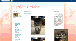 Desktop Screenshot of cynthiascre8tions.blogspot.com