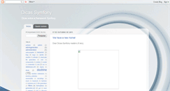 Desktop Screenshot of dicas-symfony.blogspot.com