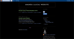 Desktop Screenshot of amandalajcajwebsite.blogspot.com